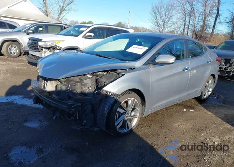 2015 Hyundai Elantra Limited from USA, damaged, VIN KMHDH4AE7FU455257